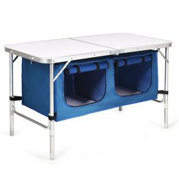 Height Adjustable Folding Camping Table